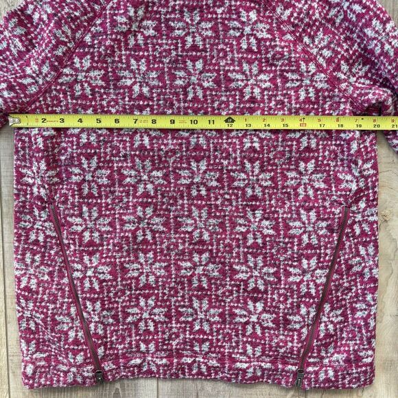 Talbots Womens Pink Hooded Sweater Size XP Winter Cozy Mature Leisure Ski Lodge - Picture 10 of 13